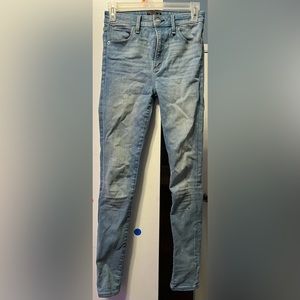 Selling: High-rise super skinny jeans. Size 24. From Abercrombie & Fitch.